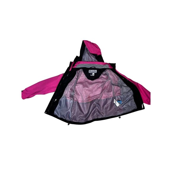 Columbia Women Medium Pink Titanium Omni-Tech Waterproof Seam-Sealed Jacket 1918 - Picture 14 of 15